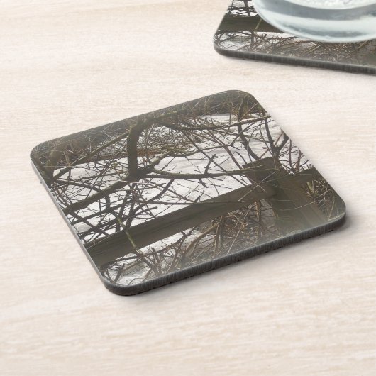 Snowy Woods Untersetzer (Linke Seite)