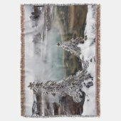 Snowy Yellowstone Decke (Vorderseite Vertikal)