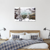 Snowy Yellowstone Leinwanddruck (Insitu (Schlafzimmer))