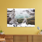 Snowy Yellowstone Leinwanddruck (Insitu (Wohnzimmer))