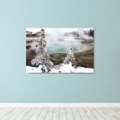 Snowy Yellowstone Leinwanddruck (Insitu (Holzboden))