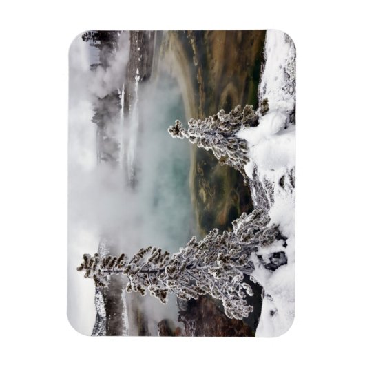 Snowy Yellowstone Magnet (Vertikal)
