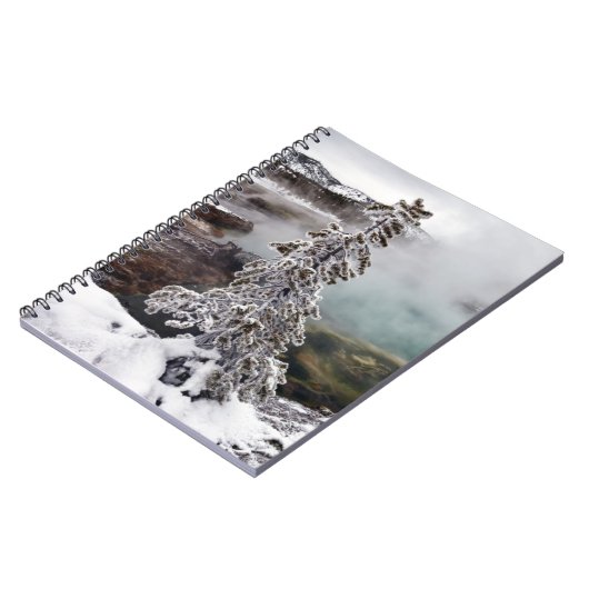 Snowy Yellowstone Notizblock (Linke Seite)