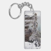Snowy Yellowstone Schlüsselanhänger (Vorderseite links)