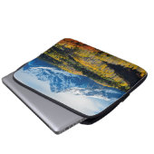 Snowyberg u. -bäume laptopschutzhülle (Vorne Knopf)