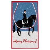 Snowydressage-Pferdeweihnachten Kleine Geschenktüte (Rückseite)