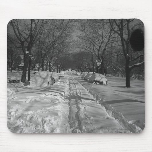 Snowywohnstraße Mousepad (Vorne)