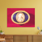 Snuffbox mit Porträtminiatur von Louis Leinwanddruck (Insitu (Wohnzimmer))