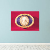 Snuffbox mit Porträtminiatur von Louis Leinwanddruck (Insitu (Holzboden))