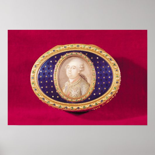 Snuffbox mit Porträtminiatur von Louis Poster (Vorne)