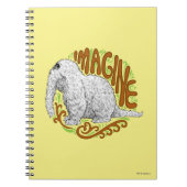 Snuffleupagus B&W Sketch Zeichnend Notizblock (Vorderseite)