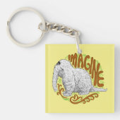 Snuffleupagus B&W Sketch Zeichnend Schlüsselanhänger (Vorderseite)