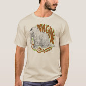 Snuffleupagus B&W Sketch Zeichnend T-Shirt (Vorderseite)