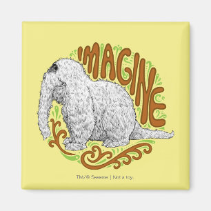 Snuffleupagus B&W Skizzenzeichnung Magnet