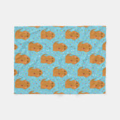 Snuffleupagus Blaue Sterne und Punktmuster Fleecedecke (Vorderseite (Horizontal))