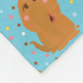 Snuffleupagus Blaue Sterne und Punktmuster Fleecedecke (Ecke)