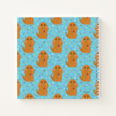 Snuffleupagus Blaue Sterne und Punktmuster Notizblock (Rückseite)