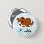 Snuffleupagus Doodley Graphic Button (Vorne & Hinten)