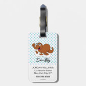 Snuffleupagus Doodley Graphic Gepäckanhänger (Rückseite vertikal)