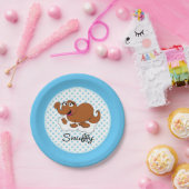 Snuffleupagus Doodley Graphic Pappteller (Party)