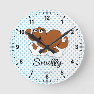Snuffleupagus Doodley Graphic Runde Wanduhr