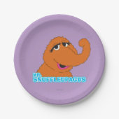 Snuffleupagus entspannt pappteller (Vorderseite)