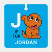 Snuffleupagus | Personalisierter Name mit Foto Ornament Aus Metall (Vorderseite)