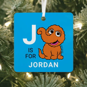 Snuffleupagus Personalisierter Name mit Foto Ornament Aus Metall
