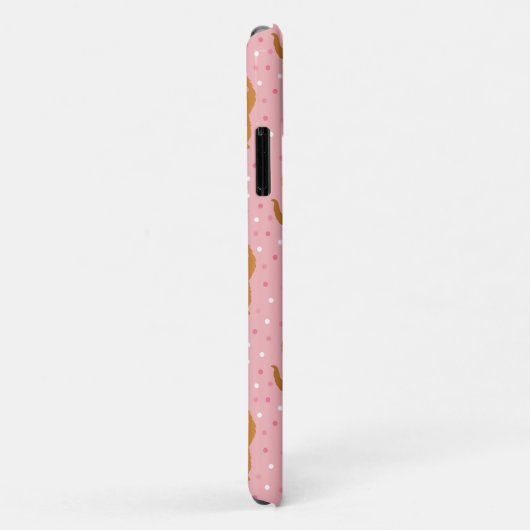 Snuffleupagus Pink Polka Dot Pattern Case-Mate iPhone Hülle (Hinten/Rechts)