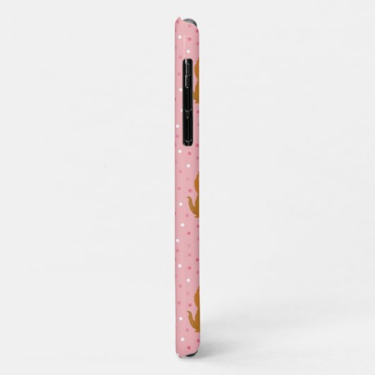 Snuffleupagus Pink Polka Dot Pattern Case-Mate iPhone Hülle (Hinten/Links)
