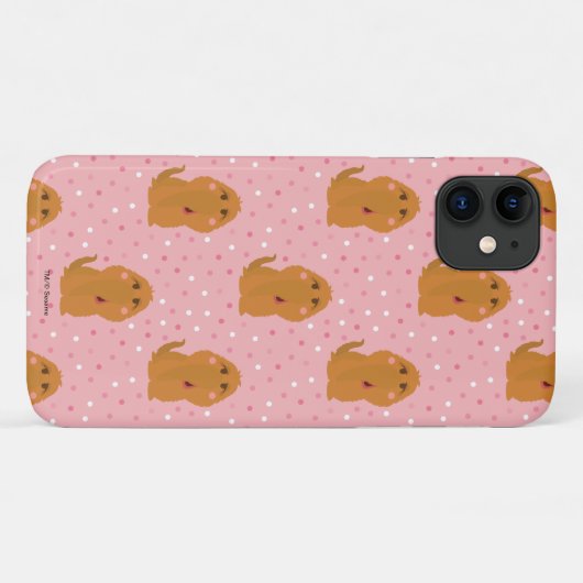 Snuffleupagus Pink Polka Dot Pattern Case-Mate iPhone Hülle (Rückseite (Horizontal))