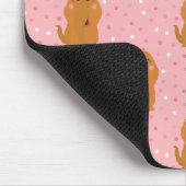 Snuffleupagus Pink Polka Dot Pattern Mousepad (Ecke)