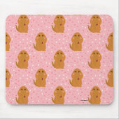 Snuffleupagus Pink Polka Dot Pattern Mousepad (Vorne)
