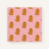 Snuffleupagus Pink Polka Dot Pattern Notizblock (Vorderseite)