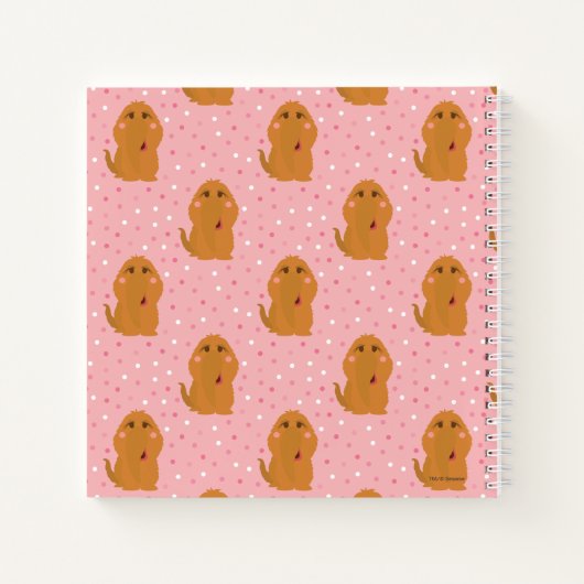 Snuffleupagus Pink Polka Dot Pattern Notizblock (Rückseite)