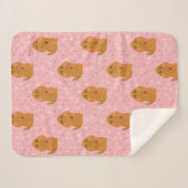 Snuffleupagus Pink Polka Dot Pattern Sherpadecke (Vorderseite (Horizontal))