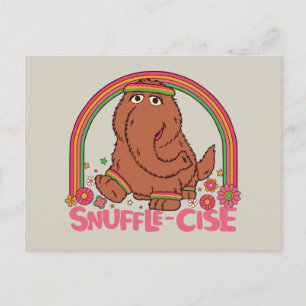 Snuffleupagus Schnurrbart Postkarte