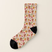Snuffleupagus und Big Bird Groovy Blume Muster Socken (Links - Außen)