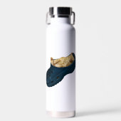 "Snug as a Bug: The Kitten's Croc Nickerchen" Trinkflasche (Vorne)