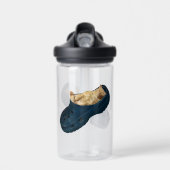 "Snug as a Bug: The Kitten's Croc Nickerchen" Trinkflasche (Vorne)