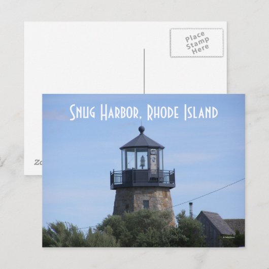 Snug Harbour, Rhode Island Postkarte (Vorne/Hinten)