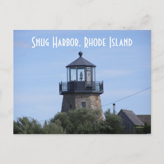Snug Harbour, Rhode Island Postkarte (Vorderseite)