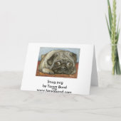 Snug Mops Dankeskarte (Rückseite)