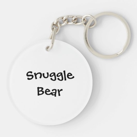 Snuggle-Bär Schlüsselanhänger (Rückseite)