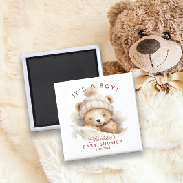 Snuggle Bear Baby Dusche Gefallen Magnet