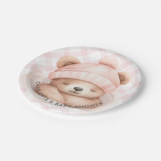 Snuggle Bear Baby Duschpapier Teller (Schrägansicht)