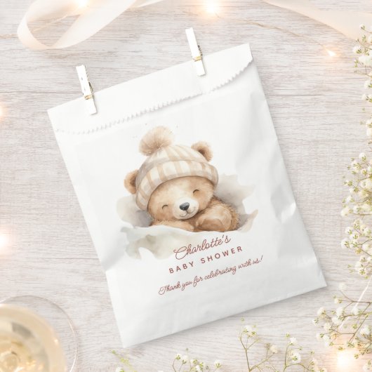 Snuggle Bear Baby Showbeutel Geschenktütchen (Ausgeschnitten)