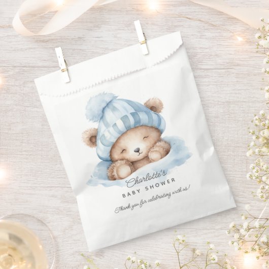 Snuggle Bear Baby Showbeutel Geschenktütchen (Ausgeschnitten)