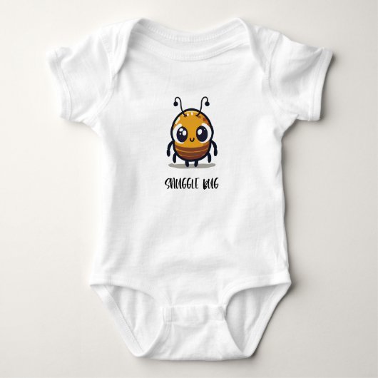 Snuggle Bug Niedlich Baby Bodysuit Baby Strampler (Vorderseite)