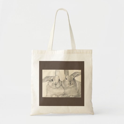 Snuggle Bunnies, Rabbits Shopping Bag Tragetasche (Vorne)